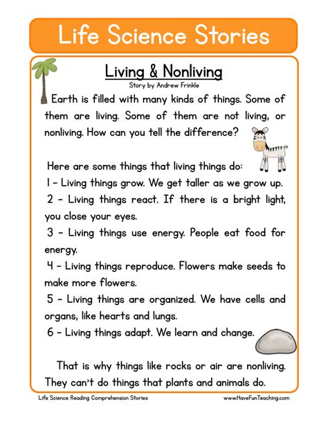 Free science reading comprehension worksheets. . Science reading comprehension worksheets pdf